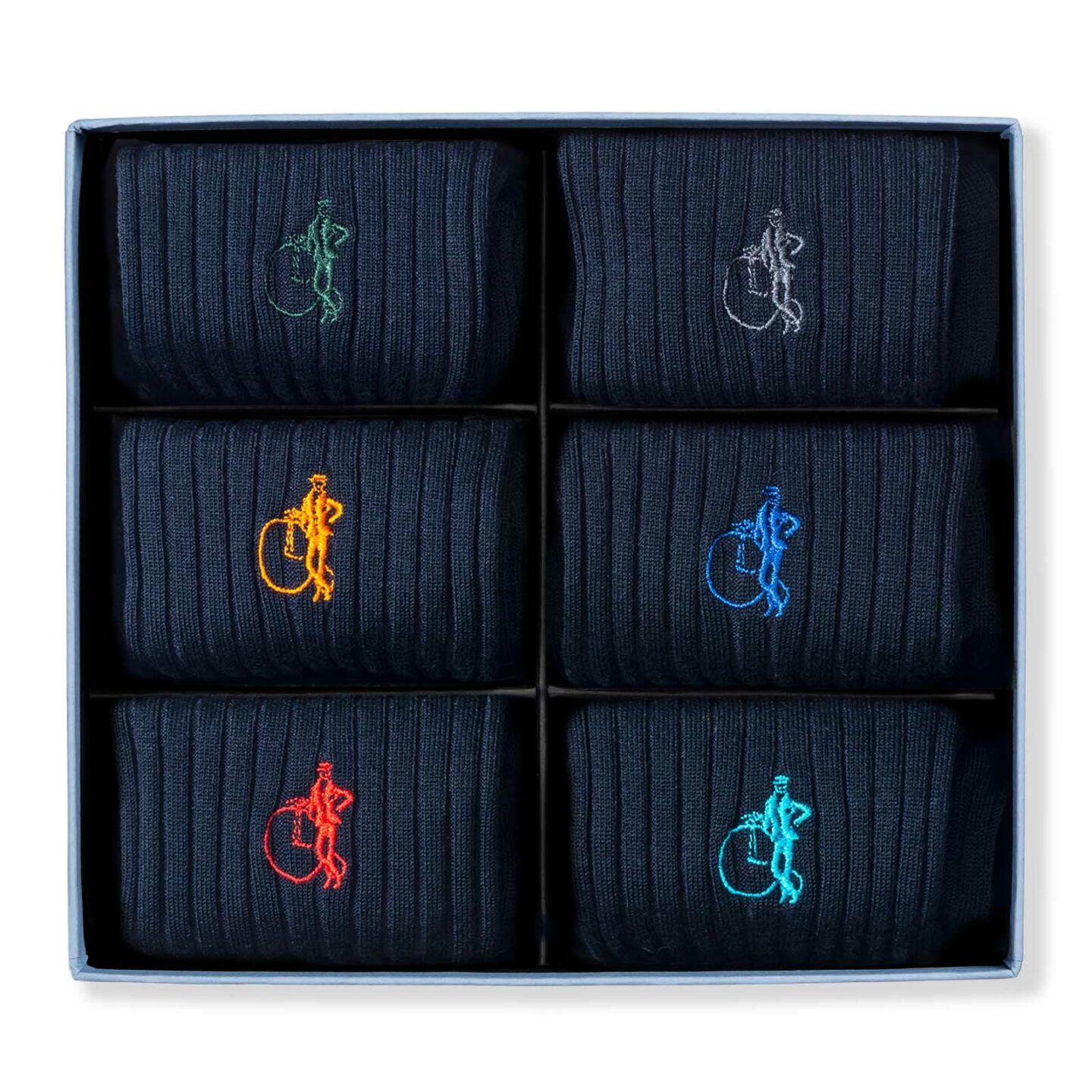 Simply Navy, 6-Pair Box