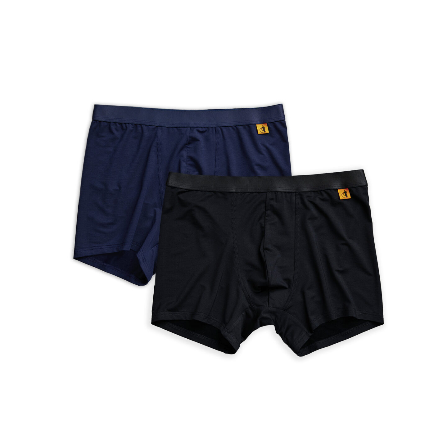 2 pairs of boxers in navy blue and black