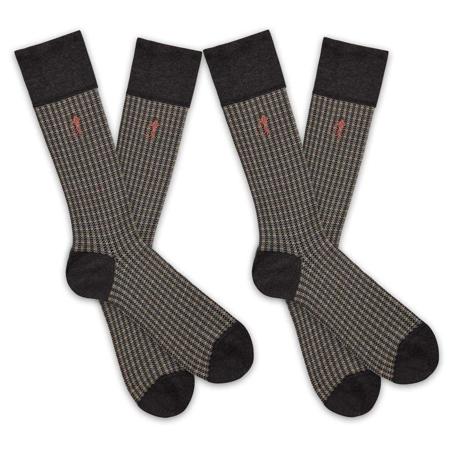 2 pair of shaken and stirred socks with a white background