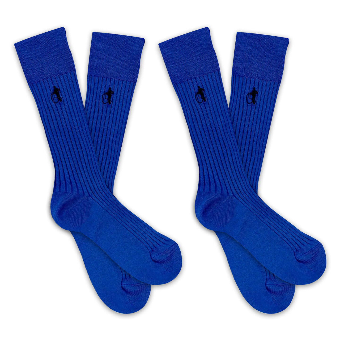 2 pairs of sartorial socks in midnight blue